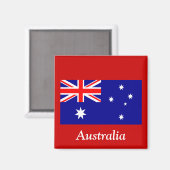 Aimant Drapeau de l'Australie (Recto/Verso)