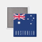 Aimant Drapeau de l'Australie (Recto/Verso)
