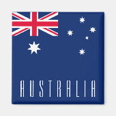 Aimant Drapeau de l'Australie (Devant)