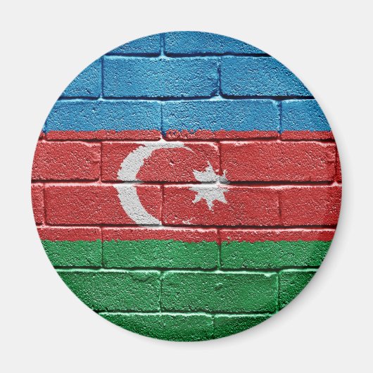 Aimant Drapeau de l'Azerbaïdjan (Devant)