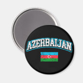 Aimant Drapeau de l'Azerbaïdjan (Recto/Verso)