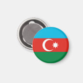 Aimant Drapeau de l'Azerbaïdjan (Recto/Verso)