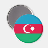 Aimant Drapeau de l'Azerbaïdjan patriotique (Recto/Verso)