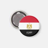Aimant Drapeau de l'Egypte et Africain - fans de voyages/ (Recto/Verso)