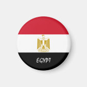 Aimant Drapeau de l'Egypte et Africain - fans de voyages/ (Devant)