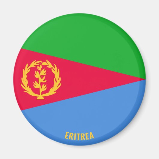 Aimant Drapeau de l'Érythrée Charmant et Patriotique (Devant)