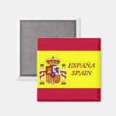 Aimant Drapeau de l'Espagne (Recto/Verso)