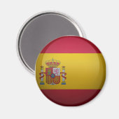 Aimant Drapeau de l'Espagne. (Recto/Verso)