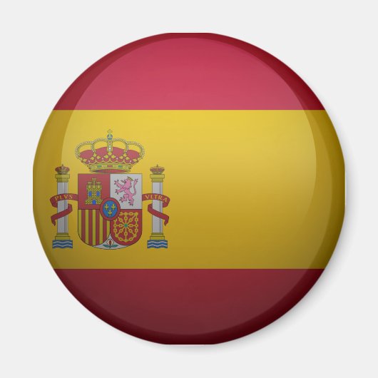 Aimant Drapeau de l'Espagne. (Devant)