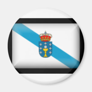 Aimant Drapeau de l'Espagne Galicie