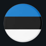 Aimant Drapeau de l'Estonie patriotique<br><div class="desc">Drapeau patriotique d'Estonie.</div>