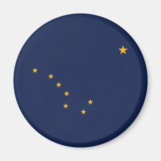 Aimant Drapeau de l'État d'Alaska (Devant)