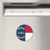 Aimant Drapeau de l'État de Caroline du Nord (In Situ (Lave-vaisselle))