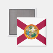 Aimant Drapeau de l'État de Floride (Recto/Verso)