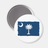 Aimant Drapeau de l'État de la Caroline du Sud (Recto/Verso)