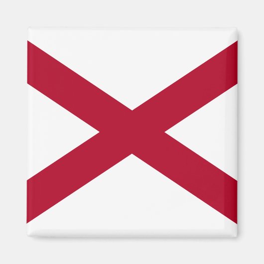 Aimant Drapeau de l'état de l'Alabama (Devant)