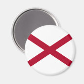 Aimant Drapeau de l'état de l'Alabama (Recto/Verso)