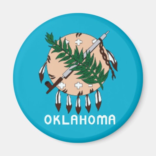 Aimant Drapeau de l'État de l'Oklahoma (Devant)