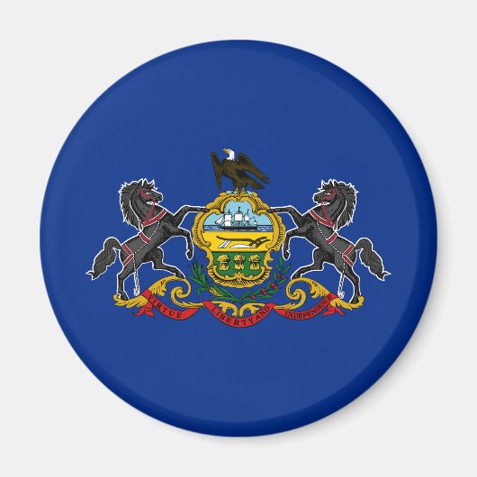 Aimant Drapeau de l'État de Pennsylvanie (Devant)
