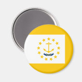 Aimant Drapeau de l'État de Rhode Island (Recto/Verso)