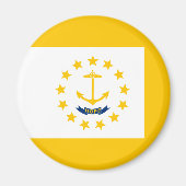 Aimant Drapeau de l'État de Rhode Island (Devant)