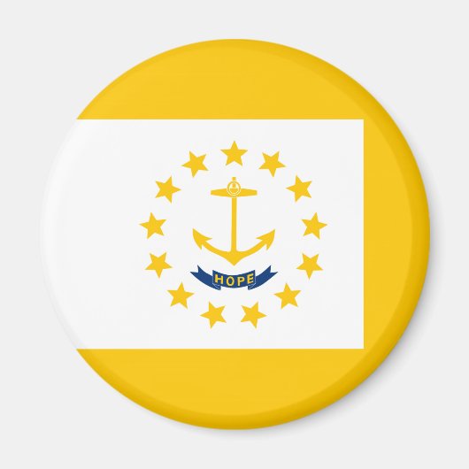 Aimant Drapeau de l'État de Rhode Island (Devant)