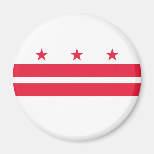 Aimant Drapeau de l'État de Washington DC (Devant)