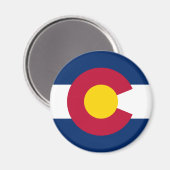 Aimant Drapeau de l'État du Colorado (Recto/Verso)