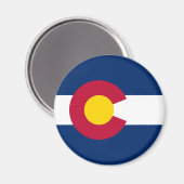 Aimant Drapeau de l'État du Colorado (Recto/Verso)