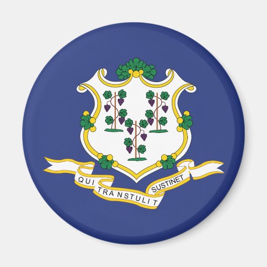 Aimant Drapeau de l'État du Connecticut (Devant)