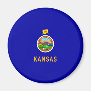 Aimant Drapeau de l'État du Kansas
