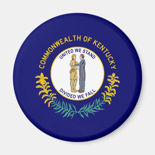 Aimant Drapeau de l'État du Kentucky (Devant)