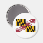 Aimant Drapeau de l'État du Maryland (Recto/Verso)