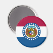 Aimant Drapeau de l'État du Missouri (Recto/Verso)