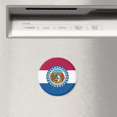 Aimant Drapeau de l'État du Missouri (In Situ (Lave-vaisselle))