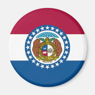 Aimant Drapeau de l'État du Missouri