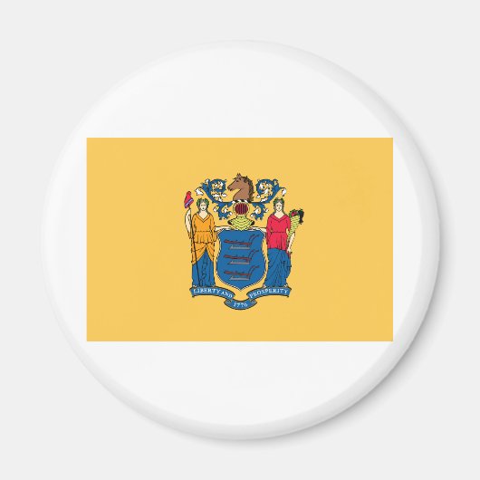 Aimant Drapeau de l'État du New Jersey (Devant)
