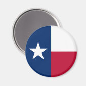 Aimant Drapeau de l'État du Texas (Recto/Verso)