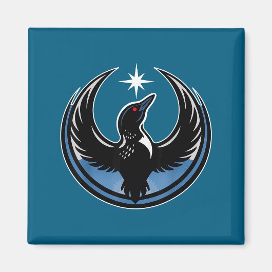 Aimant Drapeau de l'État rebelle du Minnesota  (Devant)