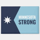 Aimant Drapeau de l'État rebelle du Minnesota (Recto)