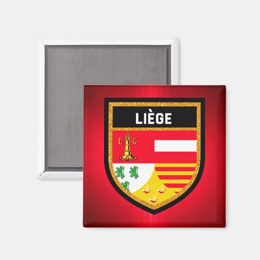 Aimant Drapeau de Liège (Recto/Verso)