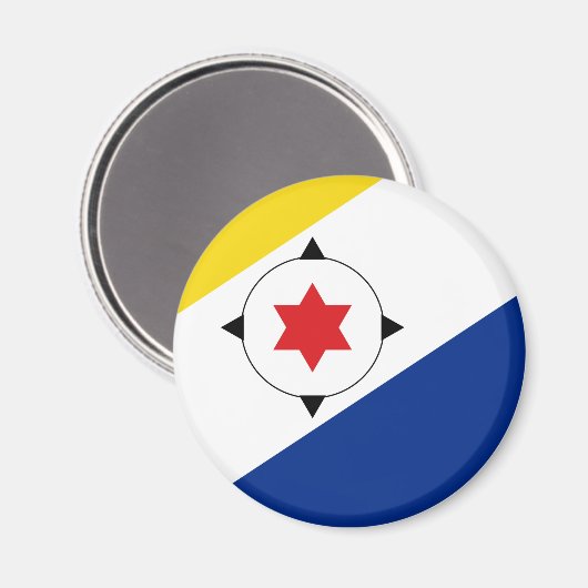 Aimant Drapeau de l'île Bonaire (Recto/Verso)