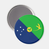 Aimant Drapeau de l'île Christmas (Recto/Verso)