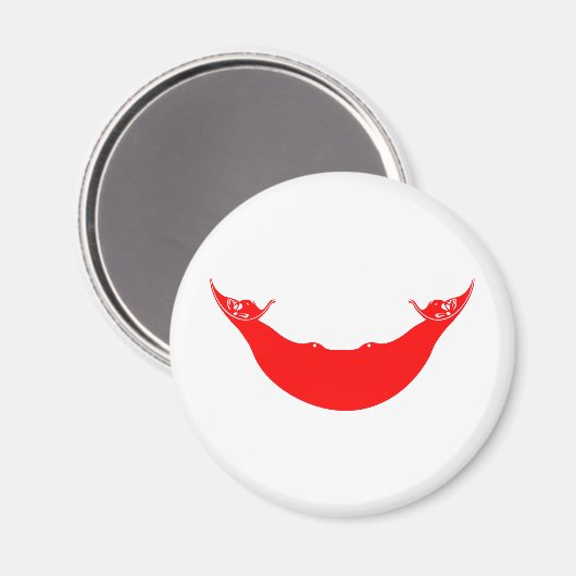 Aimant Drapeau de l'île de Pâques (Recto/Verso)