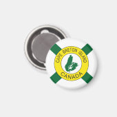 Aimant Drapeau de l'île du Cap-Breton (non officiel), Nou (Recto/Verso)