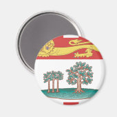 Aimant Drapeau de l'Île-du-Prince-Édouard (Recto/Verso)