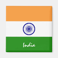 Drapeau de l'Inde & Asie pour les vacances/sports