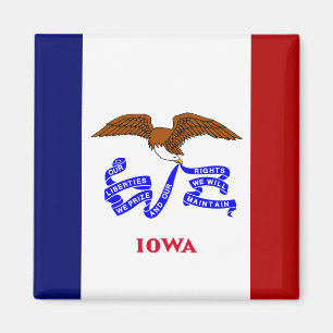 Aimant Drapeau de l'Iowa