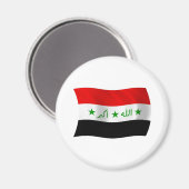 Aimant Drapeau de l'Irak (Recto/Verso)