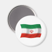 Aimant Drapeau de l'Iran (Recto/Verso)